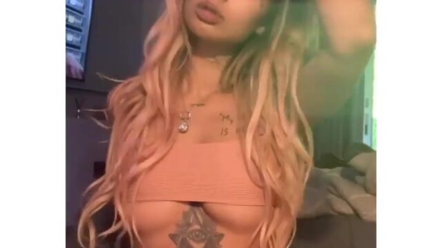 Ally Lotti leaked video showing off her big breasts!!!