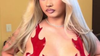 Alabama Barker exposed video showing off her big breasts!!!